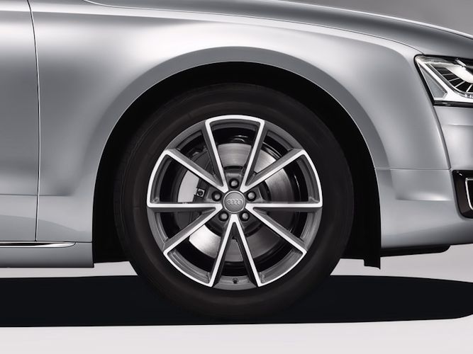 5-eget V-design, titaniumoptik (9J x 19"), Audi Sport
